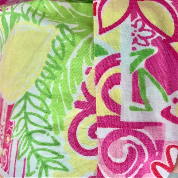 LILLY PULITZER “Juice Stand” Cotton Palm Beach Fit Cuffed Bermuda Shorts Size 8 - Picture 3 of 11